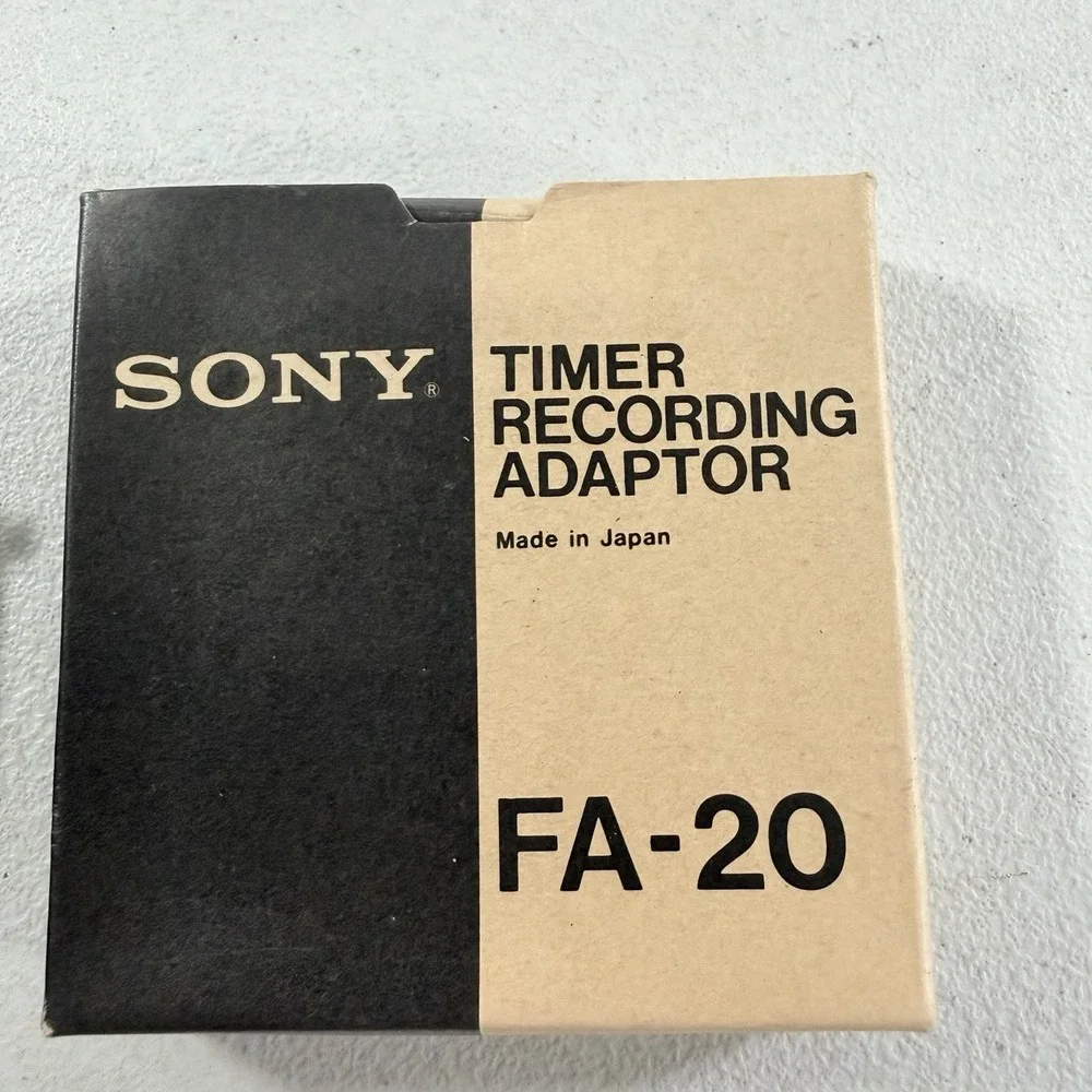NOS Sony FA-20 TIMER RECORDING ADAPTER 3-648-188 Vintage U-MATIC Player Recorder